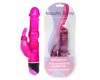 Вибратор с клиторальным стимулятором розового цвета