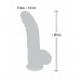 Фаллоимитатор реалистик с загнутой головкой Medical Silicone Dildo 20 см