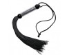 Небольшая плеть-флоггер черного цвета 38 см