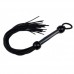 Небольшая плеть-флоггер черного цвета 38 см