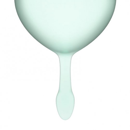 Набор менструальных чаш Satisfyer Feel Good салатовый Набор менструальных чаш Satisfyer Feel Good салатовый