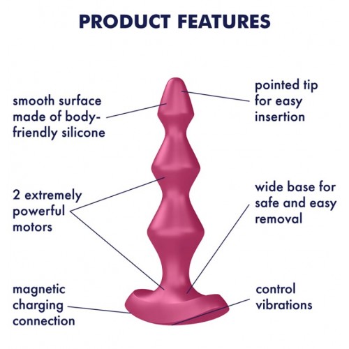 Анальная виброёлочка Satisfyer Lolli Plug 1 розовая Анальная виброёлочка Satisfyer Lolli Plug 1 розовая