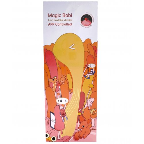 Гибкий вагинально-клиторальный смарт-вибратор Magic Motion Bobi желтый Гибкий вагинально-клиторальный смарт-вибратор Magic Motion Bobi желтый