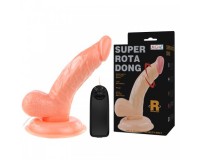 Ротатор с мошонкой и присоской Super Rota Dong 15 см