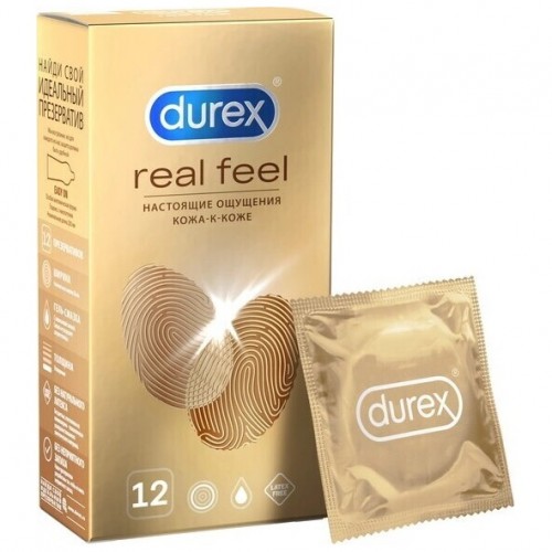 Полиизопреновые презервативы Durex №12 Real Feel с эффектом кожа к коже Полиизопреновые презервативы Durex №12 Real Feel с эффектом кожа к коже