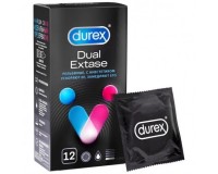 Презервативы Durex №12 Dual Extase рельефные с анестетиком