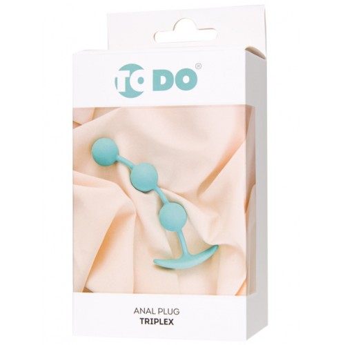 Анальная втулка ToDo by Toyfa Triplex голубая Анальная втулка ToDo by Toyfa Triplex голубая