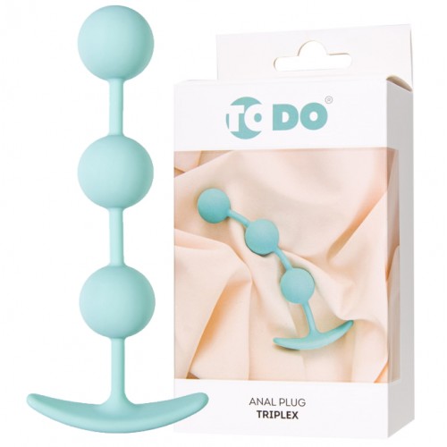 Анальная втулка ToDo by Toyfa Triplex голубая Анальная втулка ToDo by Toyfa Triplex голубая