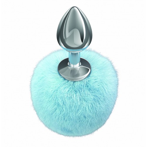 Анальная пробка с нежно-голубым хвостиком Diamond Twinkle Анальная пробка с нежно-голубым хвостиком Diamond Twinkle