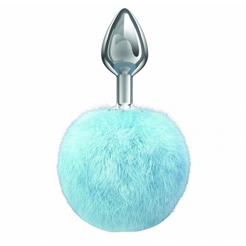 Анальная пробка с нежно-голубым хвостиком Diamond Twinkle Анальная пробка с нежно-голубым хвостиком Diamond Twinkle