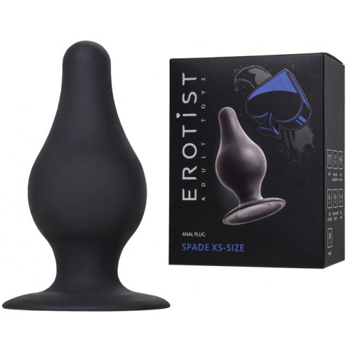 Черная анальная втулка Erotist Spade XS Черная анальная втулка Erotist Spade XS