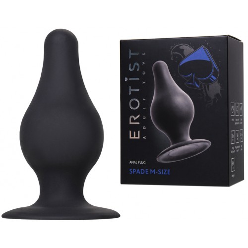 Черная анальная втулка Erotist Spade M Черная анальная втулка Erotist Spade M