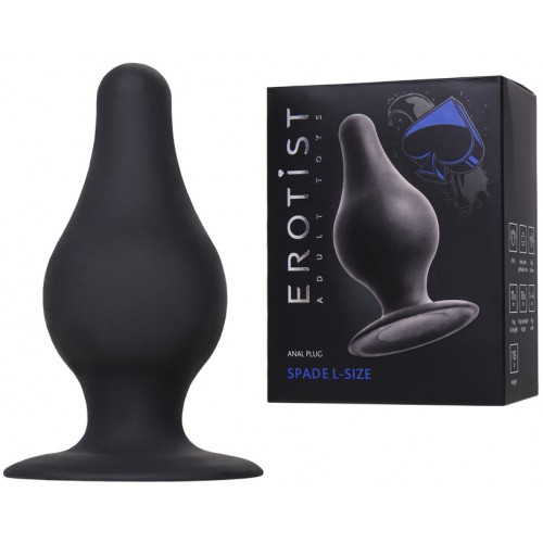 Черная анальная втулка Erotist Spade L Черная анальная втулка Erotist Spade L