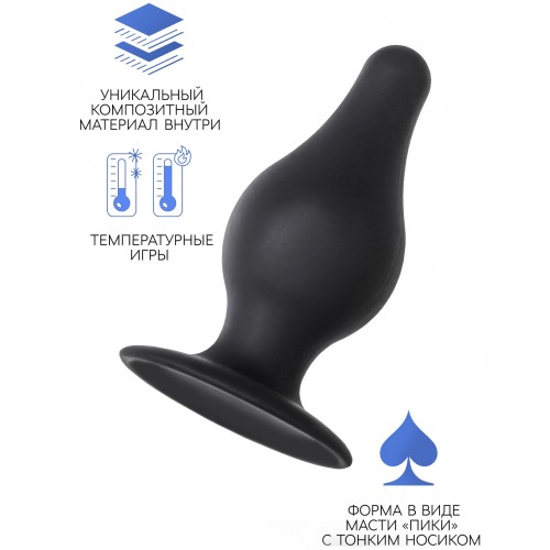 Черная анальная втулка Erotist Spade L Черная анальная втулка Erotist Spade L