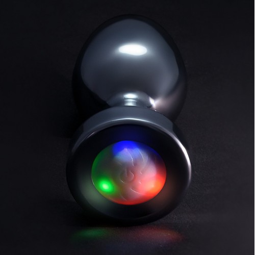 Металлическая анальная пробка Metal By Toyfa со светодиодами Металлическая анальная пробка Metal By Toyfa со светодиодами