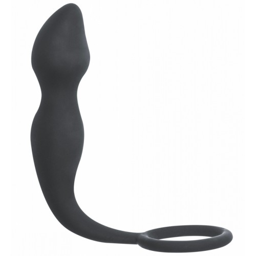 Анальная пробка с кольцом на пенис Spice it up Sensation Dark Grey Анальная пробка с кольцом на пенис Spice it up Sensation Dark Grey