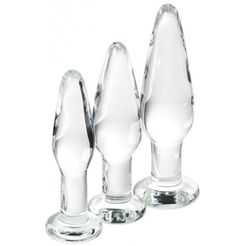 Набор анальных втулок из стекла Sexus Glass Набор анальных втулок из стекла Sexus Glass