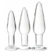 Набор анальных втулок из стекла Sexus Glass Набор анальных втулок из стекла Sexus Glass