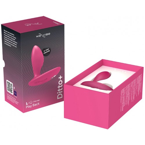 Анальная смарт-втулка с вибрацией We-Vibe Ditto Plus розовый Анальная смарт-втулка с вибрацией We-Vibe Ditto Plus розовый