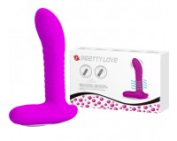 Вибромассажер простаты с функцией ротации Pretty Love Merlin пурпурный