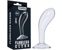 Прозрачный стимулятор простаты Lovetoy Flawless Clear Prostate Plug 15 см