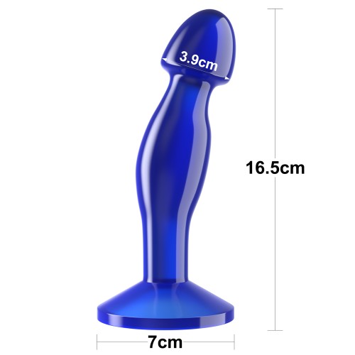 Анальная втулка Lovetoy Flawless Clear Prostate Plug синего цвета 17 см Анальная втулка Lovetoy Flawless Clear Prostate Plug синего цвета 17 см