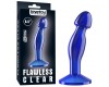 Анальная втулка Lovetoy Flawless Clear Prostate Plug синего цвета 17 см