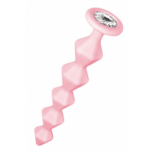 Анальная цепочка с кристаллом Emotions Chummy Pink Анальная цепочка с кристаллом Emotions Chummy Pink