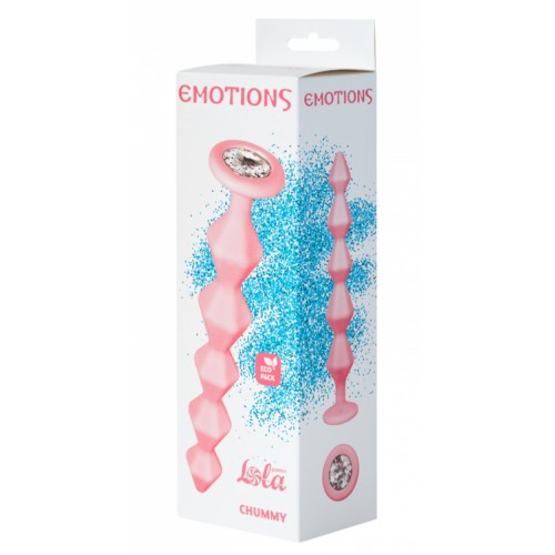 Анальная цепочка с кристаллом Emotions Chummy Pink Анальная цепочка с кристаллом Emotions Chummy Pink