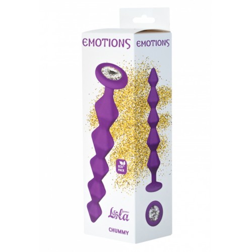 Анальная цепочка с кристаллом Emotions Chummy Purple Анальная цепочка с кристаллом Emotions Chummy Purple