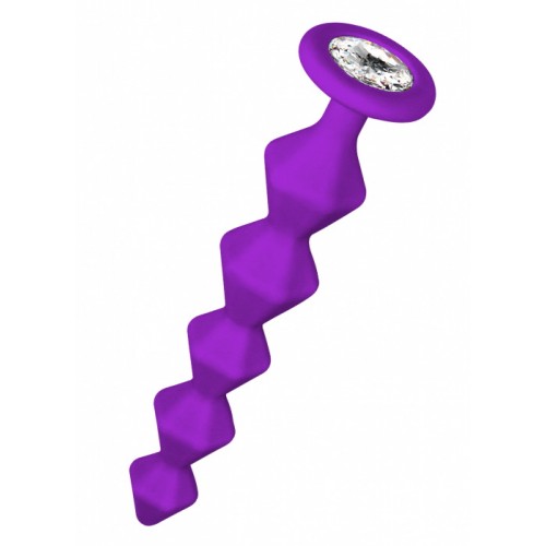 Анальная цепочка с кристаллом Emotions Chummy Purple Анальная цепочка с кристаллом Emotions Chummy Purple