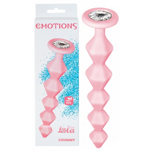 Анальная цепочка с кристаллом Emotions Chummy Pink Анальная цепочка с кристаллом Emotions Chummy Pink