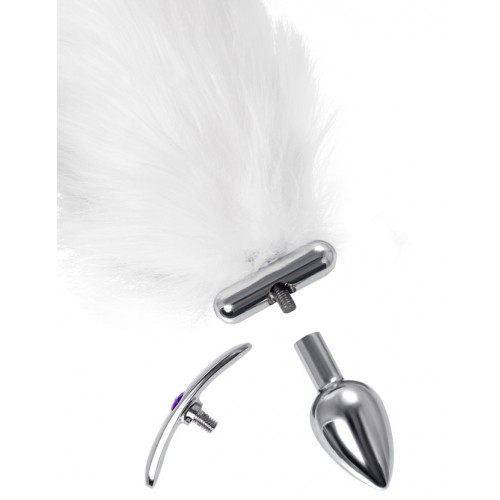 Втулка со светящимся хвостом и сменной пробкой с кристаллом 26 см Втулка со светящимся хвостом и сменной пробкой с кристаллом 26 см