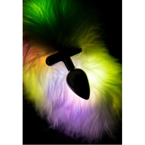 Втулка со светящимся хвостом и сменной пробкой с кристаллом 26 см Втулка со светящимся хвостом и сменной пробкой с кристаллом 26 см