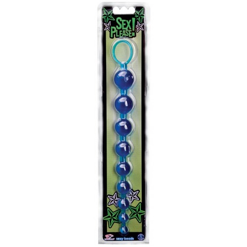 Анальная цепочка Sexy Beads голубая Анальная цепочка Sexy Beads голубая