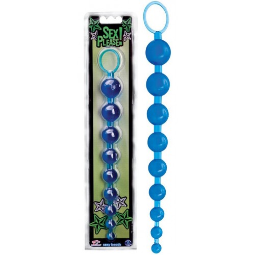 Анальная цепочка Sexy Beads голубая Анальная цепочка Sexy Beads голубая