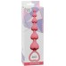 Силиконовая анальная цепочка Hearts Beads Pink Силиконовая анальная цепочка Hearts Beads Pink