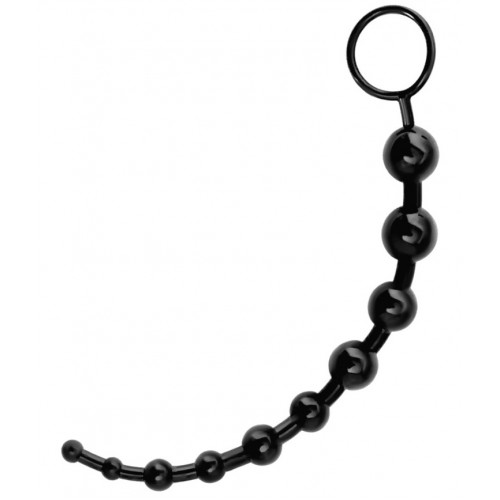 Длинная анальная цепочка черного цвета ToyFa 31 см Длинная анальная цепочка черного цвета ToyFa 31 см