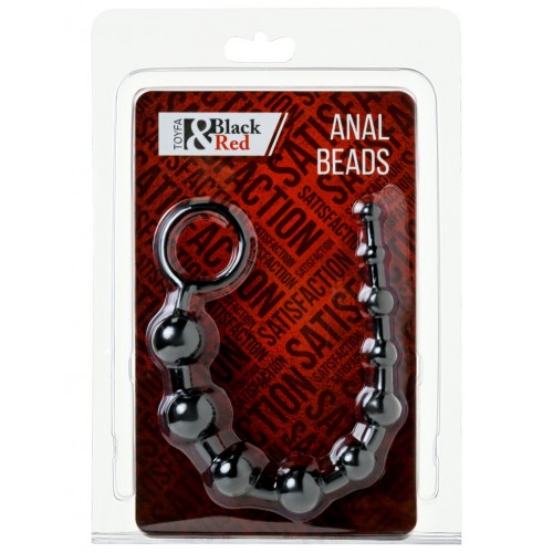 Длинная анальная цепочка черного цвета ToyFa 31 см Длинная анальная цепочка черного цвета ToyFa 31 см