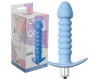 Рифленая анальная пробка с вибрацией Twisted Anal Plug