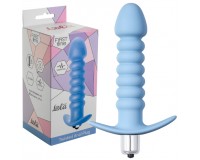 Рифленая анальная пробка с вибрацией Twisted Anal Plug