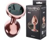 Анальная пробка Diamond Jet Shine S розовое золото