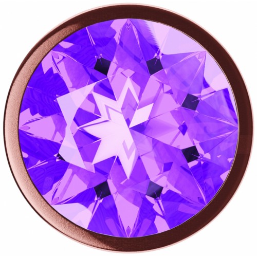 Анальная пробка Diamond Amethyst Shine S розовое золото Анальная пробка Diamond Amethyst Shine S розовое золото