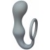 Анальная пробка с кольцом на пенис Double Pleasure Anal Plug Grey