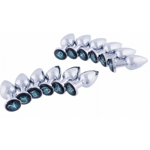 Анальная пробка из стали Zodiac Весы S Анальная пробка из стали Zodiac Весы S