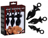 Набор черных анальных втулок Anal Training Set