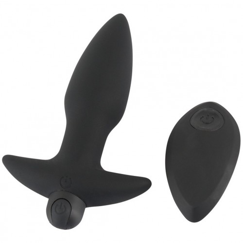 Анальная вибровтулка с дистанционным пультом управления Black Velvets Анальная вибровтулка с дистанционным пультом управления Black Velvets