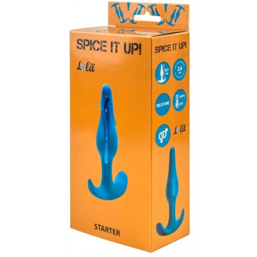Анальный стимулятор из медицинского силикона Spice It Up Starter синий Анальный стимулятор из медицинского силикона Spice It Up Starter синий