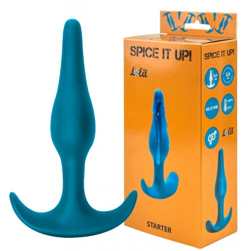 Анальный стимулятор из медицинского силикона Spice It Up Starter синий Анальный стимулятор из медицинского силикона Spice It Up Starter синий
