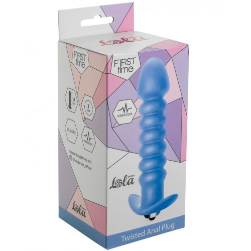 Рифленая анальная пробка с вибрацией Twisted Anal Plug Рифленая анальная пробка с вибрацией Twisted Anal Plug